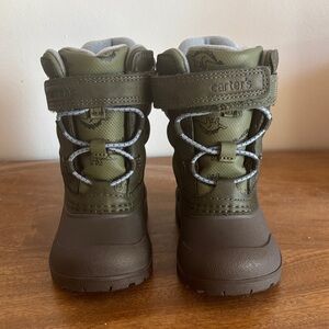 Carter's Kids Olive and Chocolate Boots